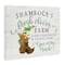 Stupell Industries Shamrock Clover Farm Typography Sign Grainy Pattern Canvas Wall Art